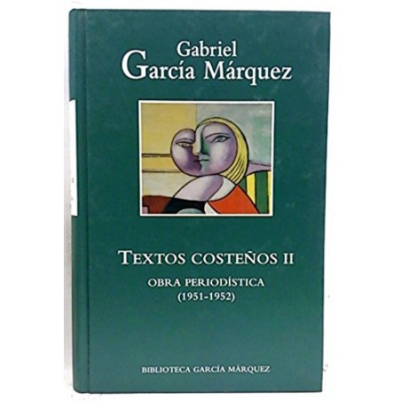 Textos Costeños II 1951-1952 De Gabriel García MárquezTextos Costeños 2 1951-1952 [Tapadura] García Márquez, Gabriel [Jun 21, 2004] - 8447333981Tapa dura: 352 páginasEditor: RBA Coleccionables (21 de junio de 2004)ISBN-10: 8447333981ISBN-13: 978-8447333981978-84-473-3398-1Los artículos que componen Textos costeños, segundo volumen de la obra periodística de Gabriel García Márquez, abarcan el período que va de mayo de 1948, año en que comenzó a escribir en El Universal de Cartagena, a diciembre de 1952: por un lado, constituyen los primeros escritos de un joven de veinte años que llegaría a ser el novelista hispánico más importante de la actualidad y, por otro, son el testimonio del convulsionado mundo colombiano tras la muerte de Jorge Eliecer Gaitán, el 9 de abril de 1948. Los comienzos de Gabriel García Márquez como redactor de El Universal supondrían el punto de partida de una conmoción literaria que ha influido profundamente en la literatura contemporánea. 84473339819,99 €