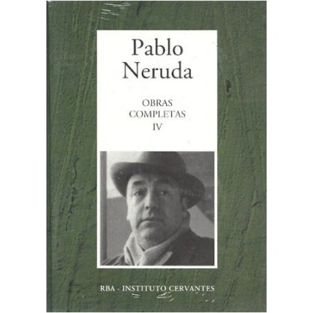Obras Completas IV Neruda, Pablo [Sep 12, 2006]Obras Completas IV [Tapadura] Neruda, Pablo [Sep 12, 2006] - 8447349276Tapa dura: 992 páginasEditor: Rba Coleccionables (12 de septiembre de 2006)Idioma: InglésISBN-10: 8447349276ISBN-13: 978-8447349272844734927620,99 €